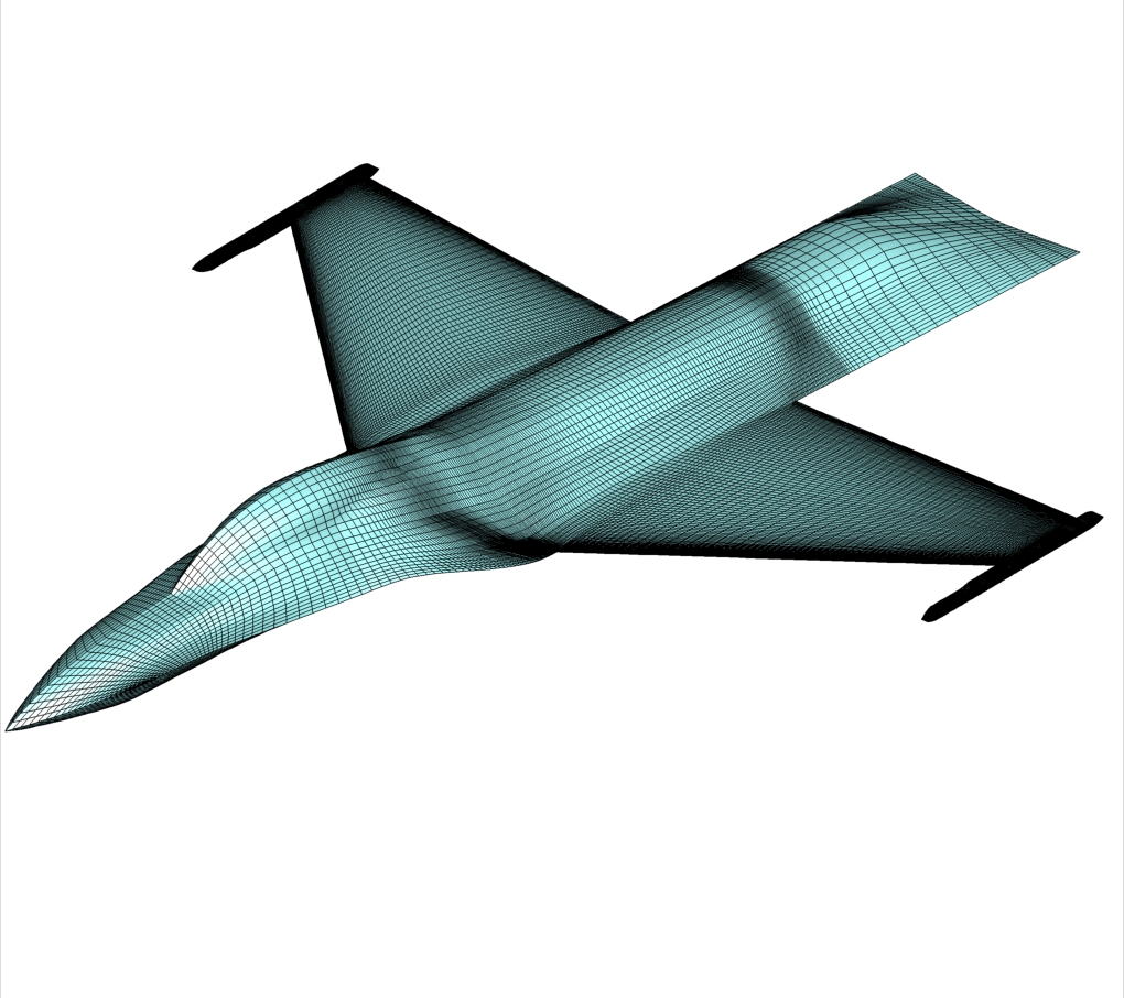 Open Source Fighter CFD Grid