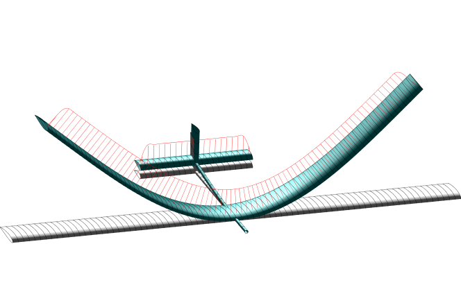 Geometrically-nonlinear deformations of a HALE UAV configuration