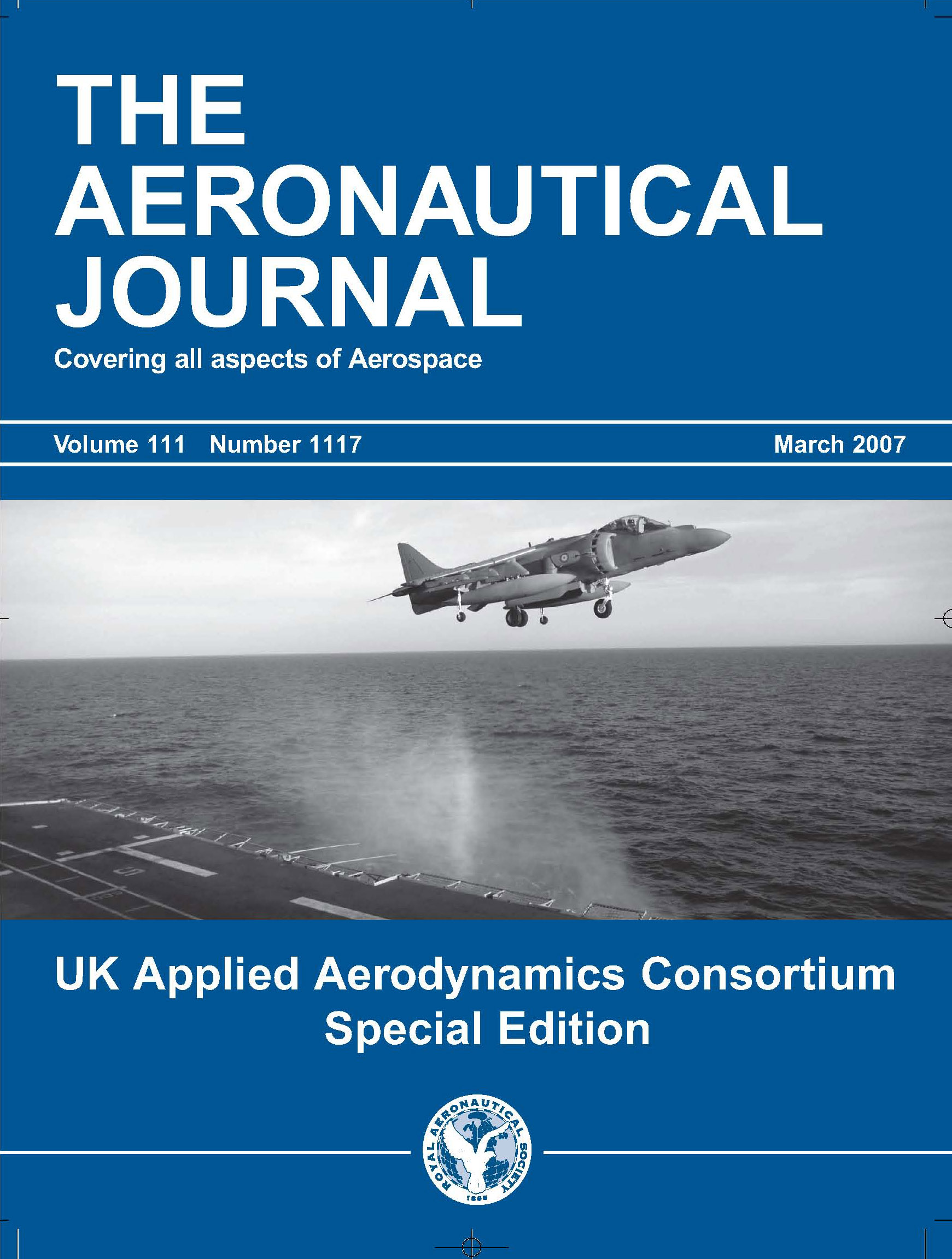 AeroJ Front Cover Vol. 111, Num. 1117, March 2007
